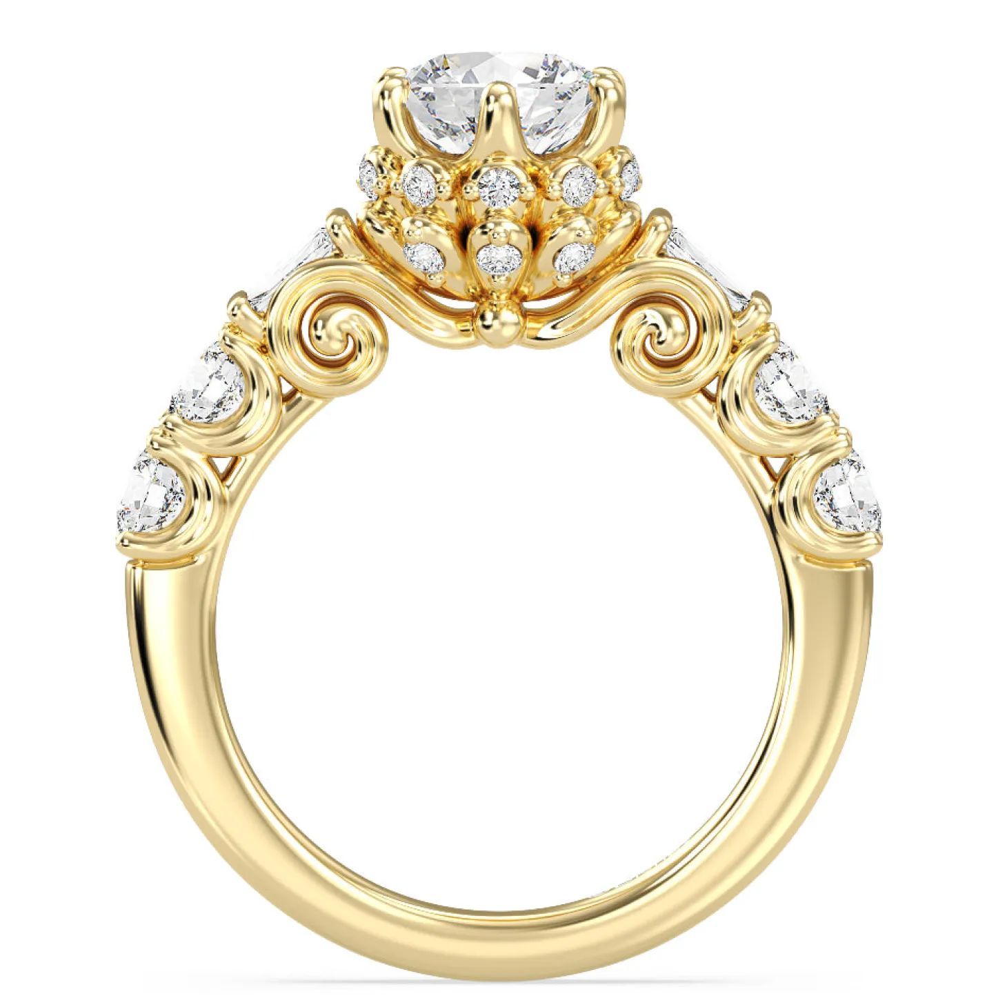 Enchanted Star Lab Grown Diamond 14K Gold Cinderella Engagement Ring