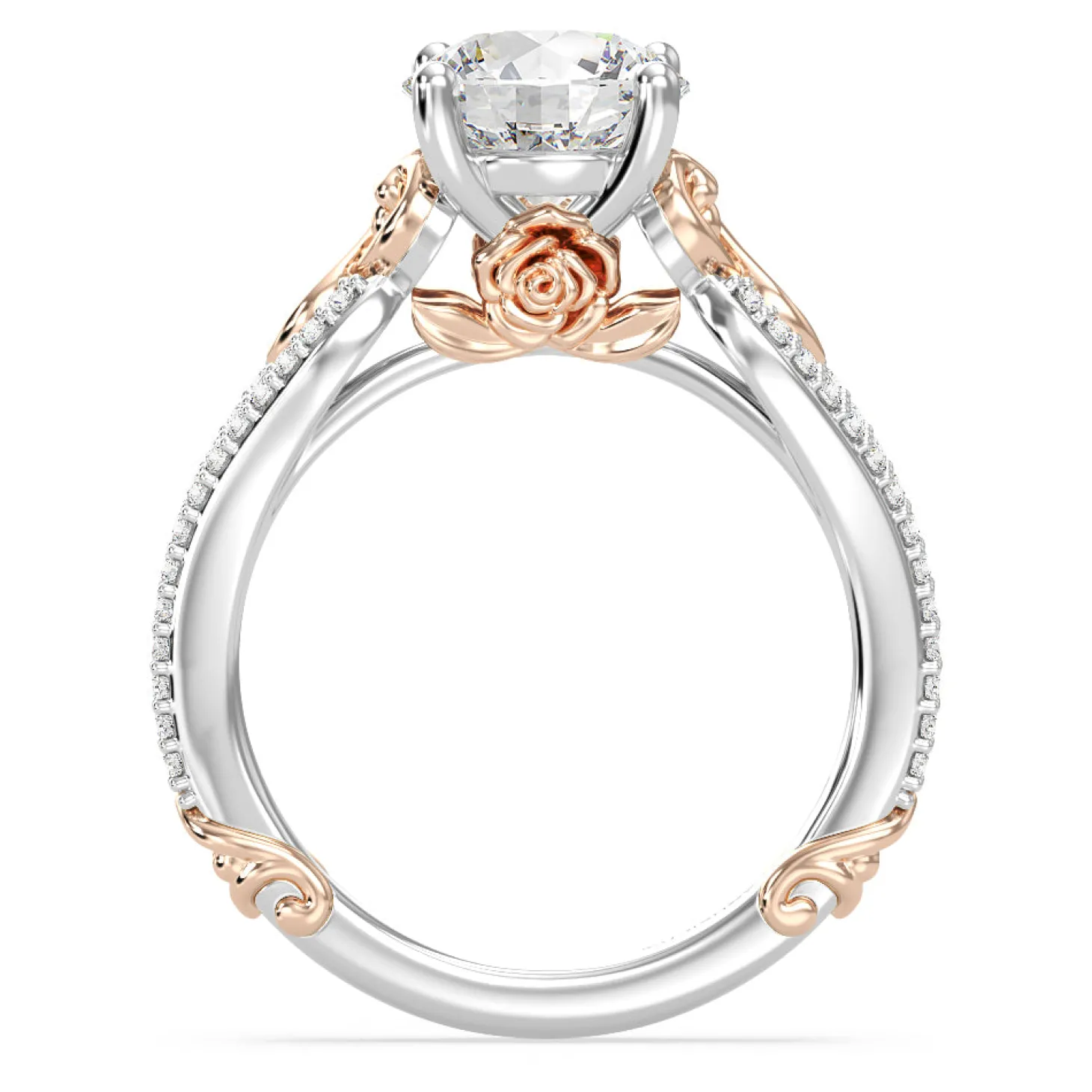 Enchanted Star Lab Grown Diamond 14K Gold Belle Vintage Engagement Ring