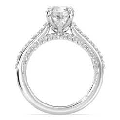 Enchanted Star Lab Grown Diamond 14K Gold Aurora Engagement Ring with Hidden Accent Details