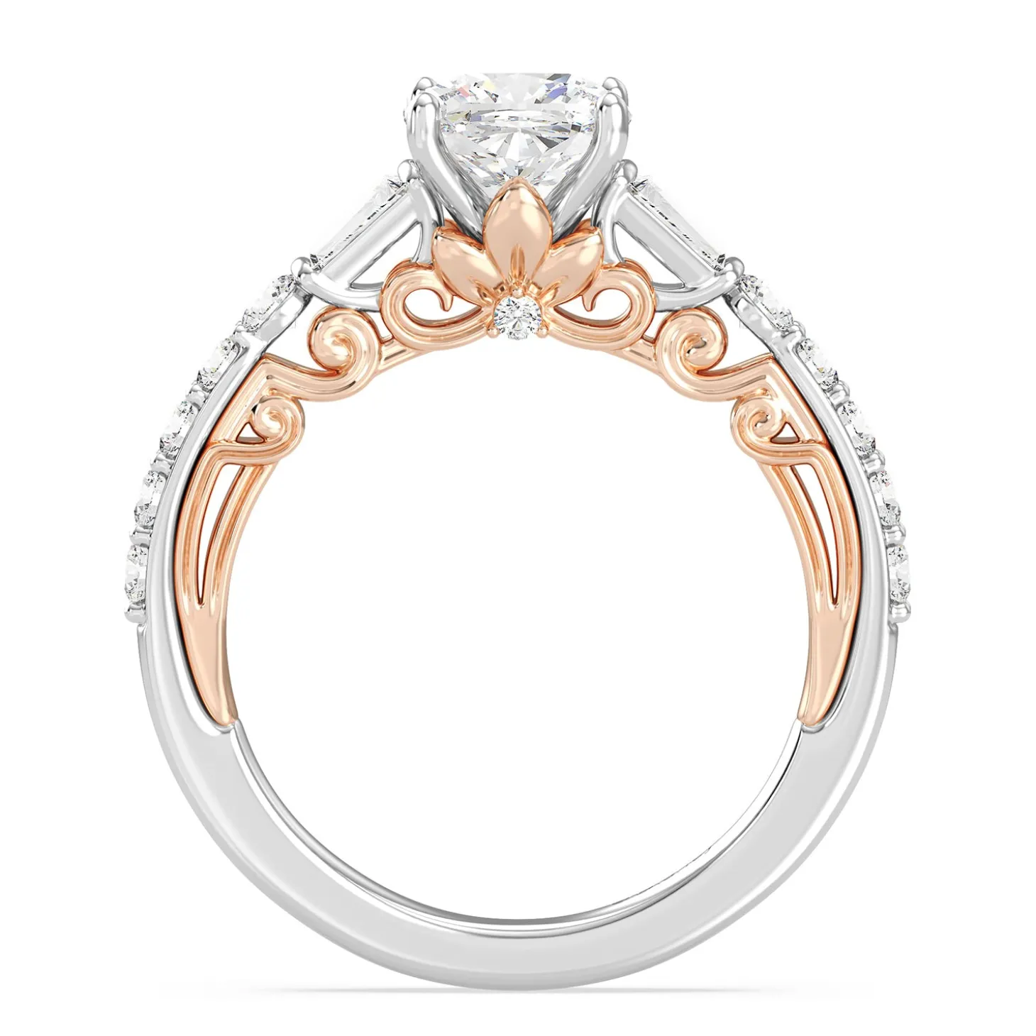 Enchanted Star Lab Grown Diamond 14K Gold Rapunzel Engagement Ring