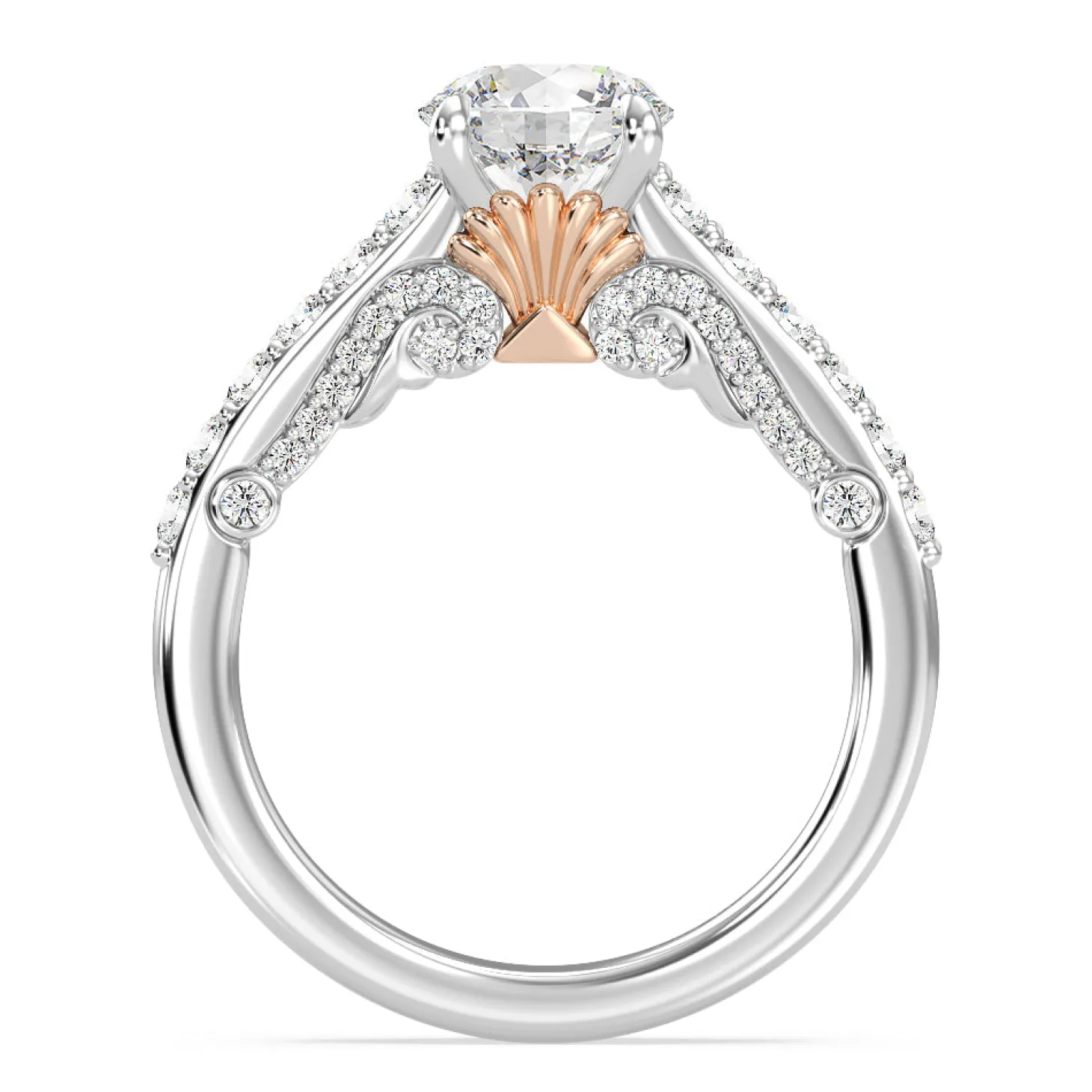 Enchanted Star Lab Grown Diamond 14K Gold Ariel Filigree Engagement Ring