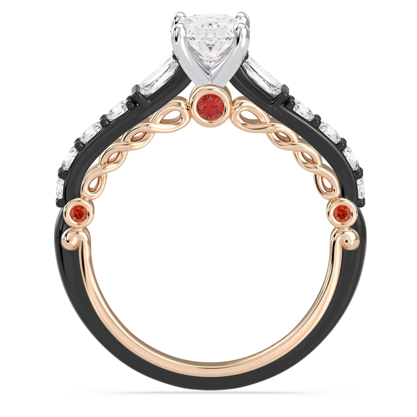 Enchanted Star Lab Grown Diamond 14K Gold Evil Queen Engagement Ring