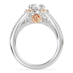 Enchanted Star Lab Grown Diamond 14K Gold Belle Halo Engagement Ring