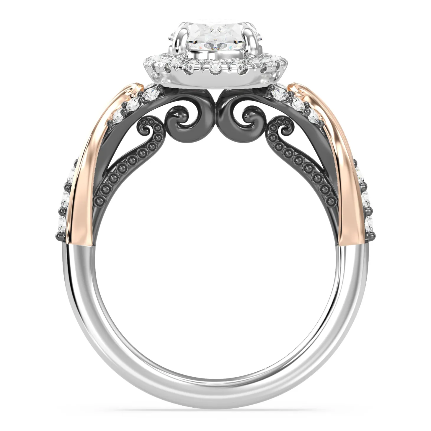 Enchanted Star Lab Grown Diamond 14K Gold Ursula Halo Engagement Ring