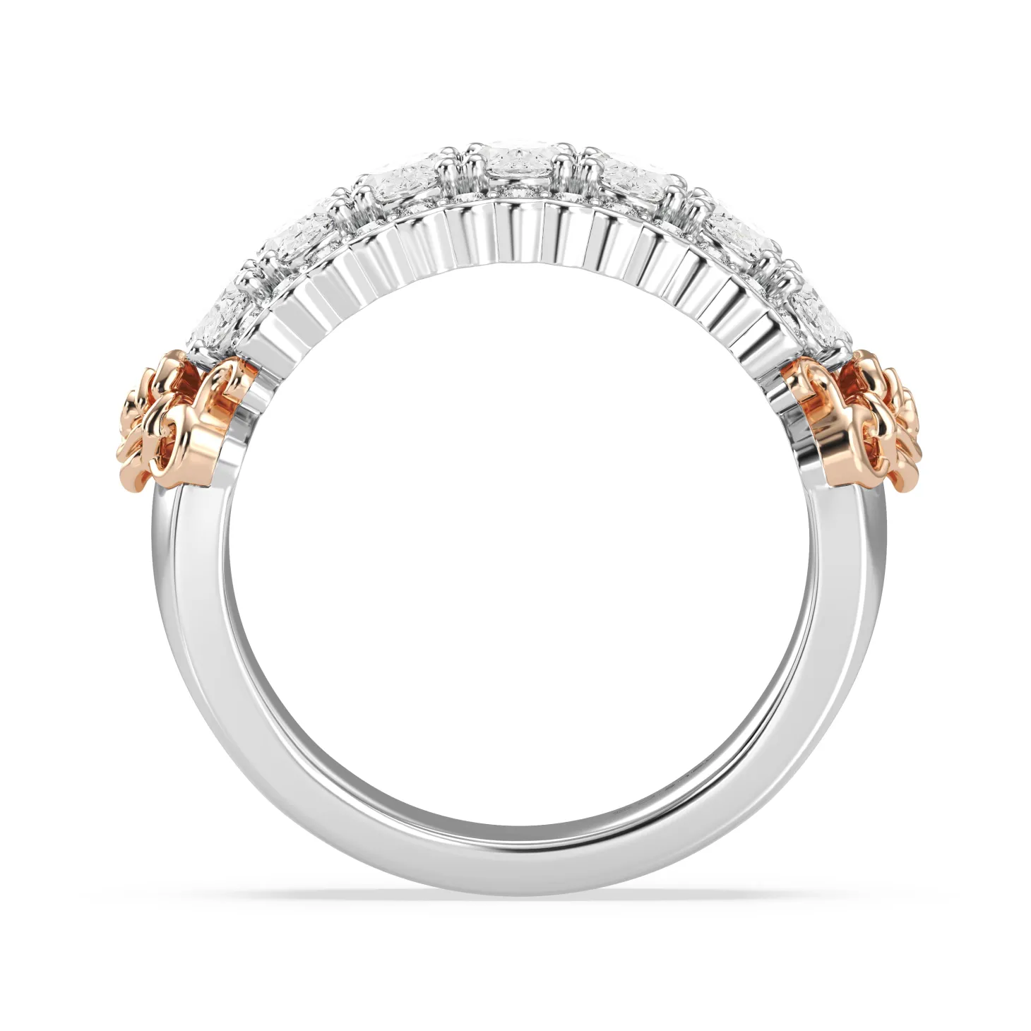Enchanted Star Lab Grown Diamonds Belle Rose Anniversary Band