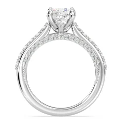 Enchanted Star Lab Grown Diamond 14K Gold Aurora Engagement Ring with Hidden Accent Details