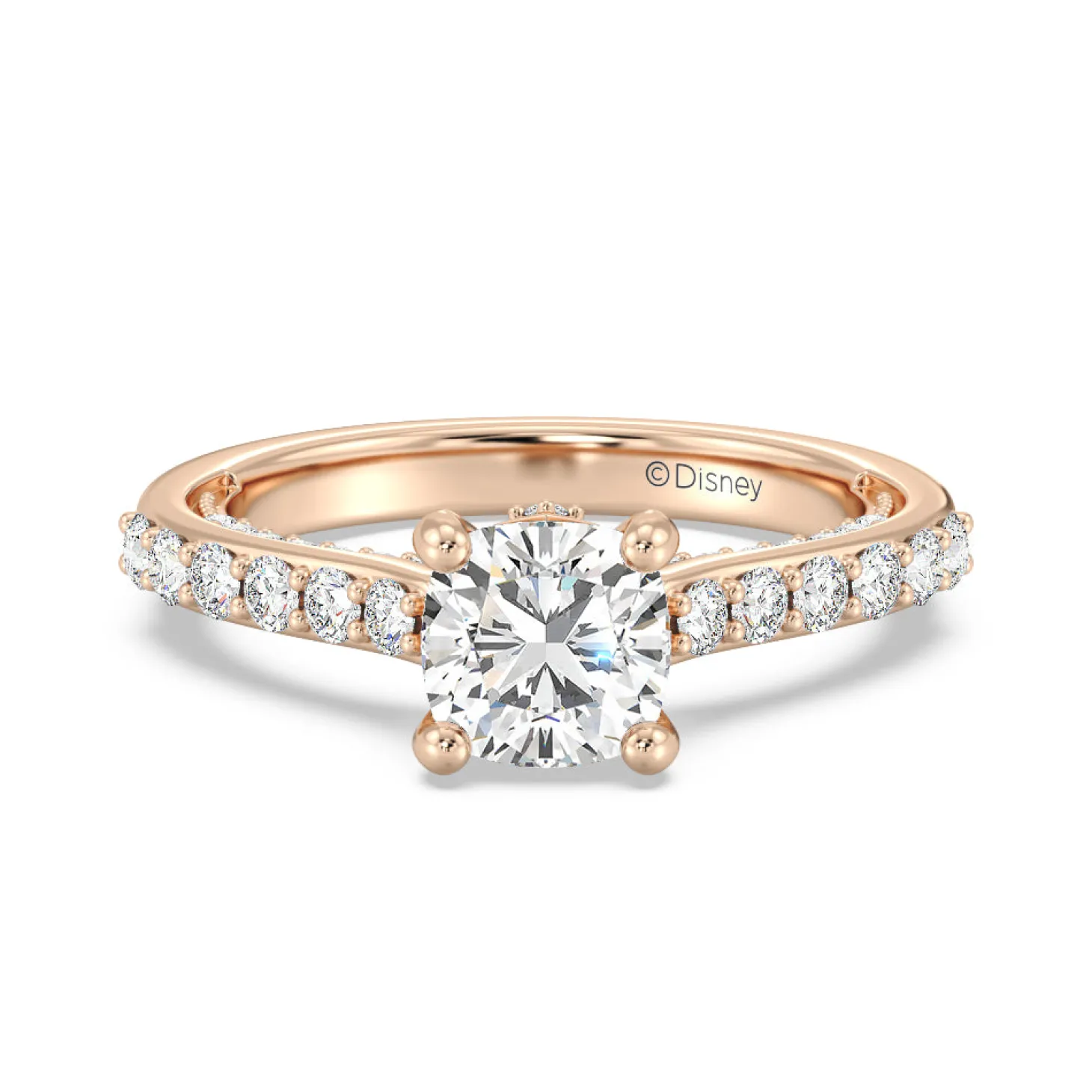 Enchanted Star Lab Grown Diamond 14K Gold Aurora Engagement Ring with Hidden Accent Details