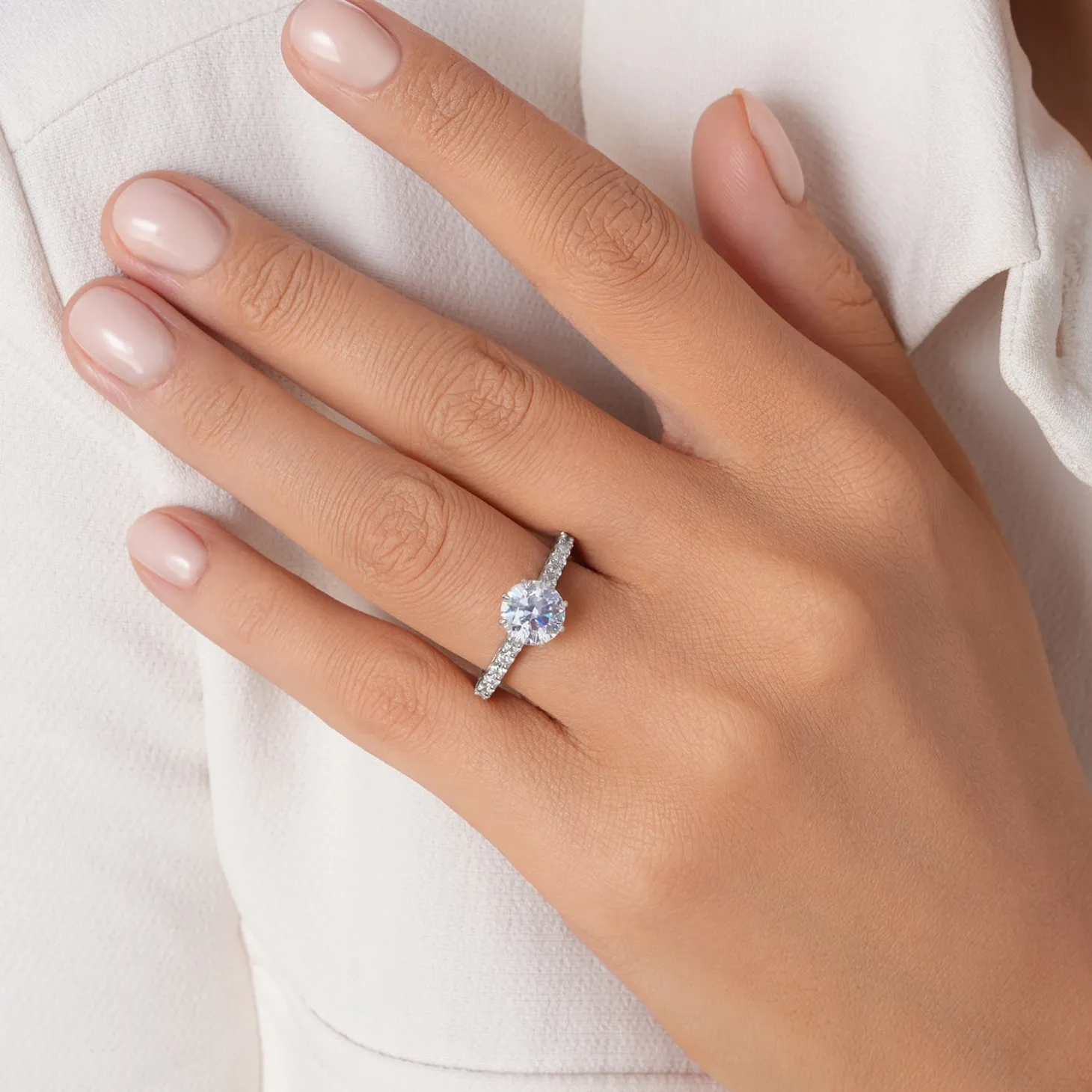Enchanted Star Lab Grown Diamond 14K Gold Cinderella Filigree Engagement Ring