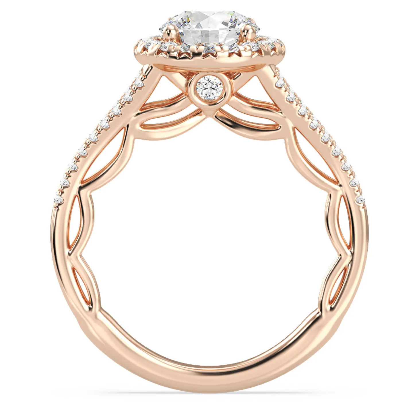 Enchanted Star Lab Grown Diamond 14K Gold Cinderella Engagement Ring Set