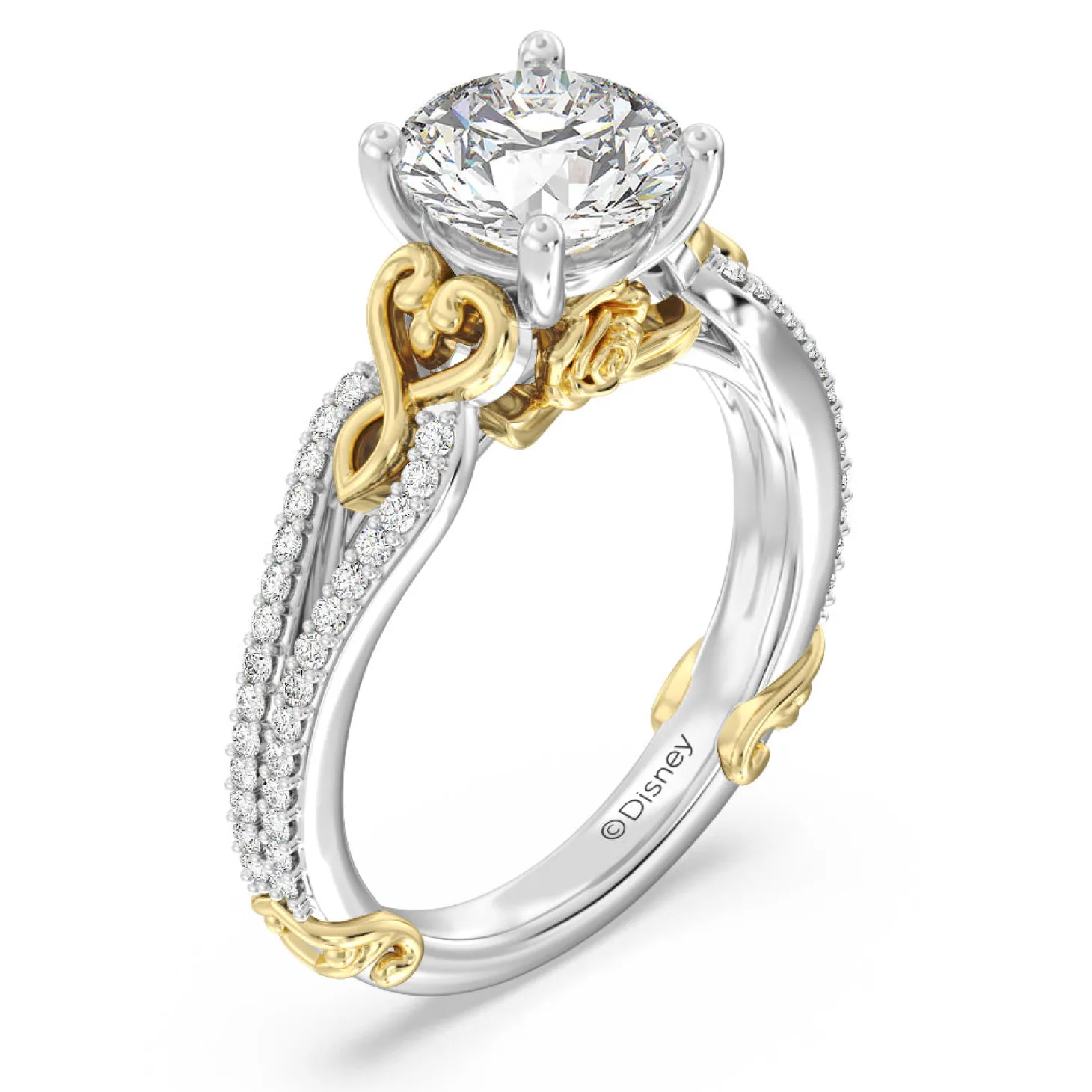 Enchanted Star Lab Grown Diamond 14K Gold Belle Vintage Engagement Ring