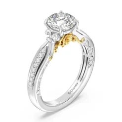 Enchanted Star Lab Grown Diamond 14K Gold Belle Rose Engagement Ring
