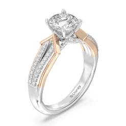 Enchanted Star Lab Grown Diamond 14K Gold Aurora Split Shank Engagement Ring