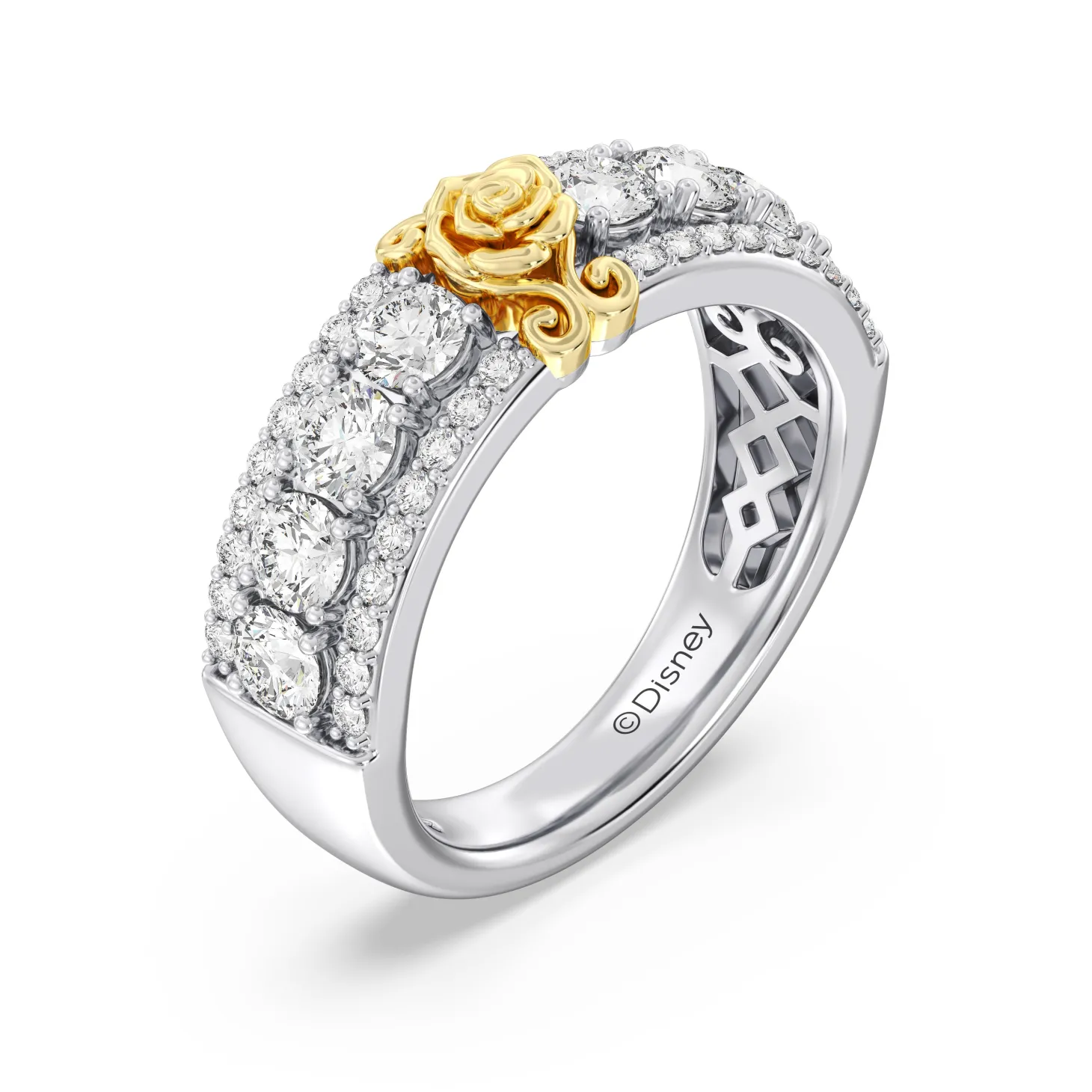 Enchanted Star Lab Grown Diamonds Belle Rose Anniversary Band