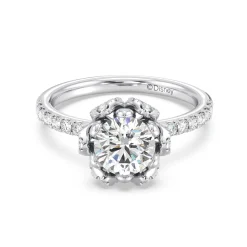 Enchanted Star Lab Grown Diamond 14K Gold Tiana Water Lily Engagement Ring
