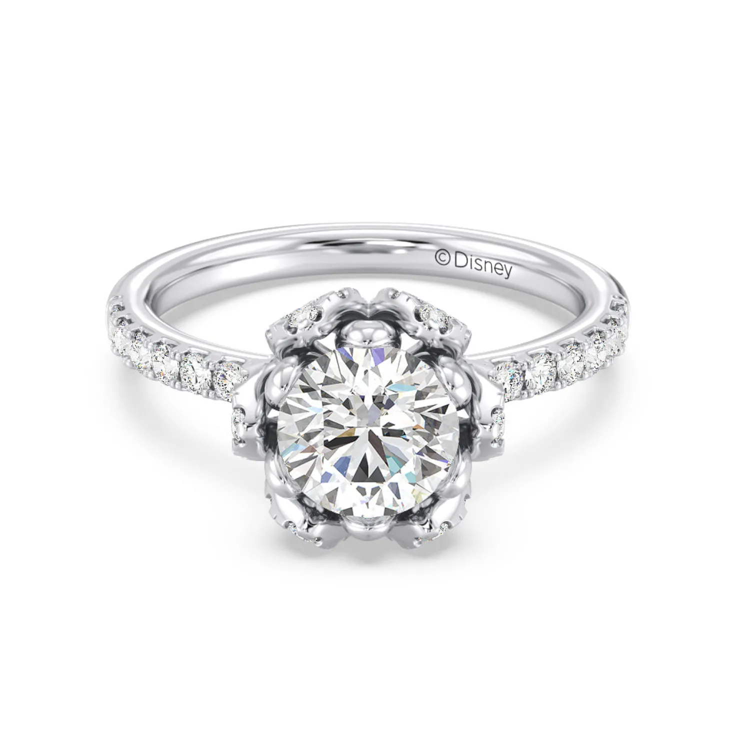 Enchanted Star Lab Grown Diamond 14K Gold Tiana Water Lily Engagement Ring