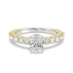 Enchanted Star Lab Grown Diamond 14K Gold Sleeping Beauty 65th Anniversary Celebration Aurora Engagement Ring