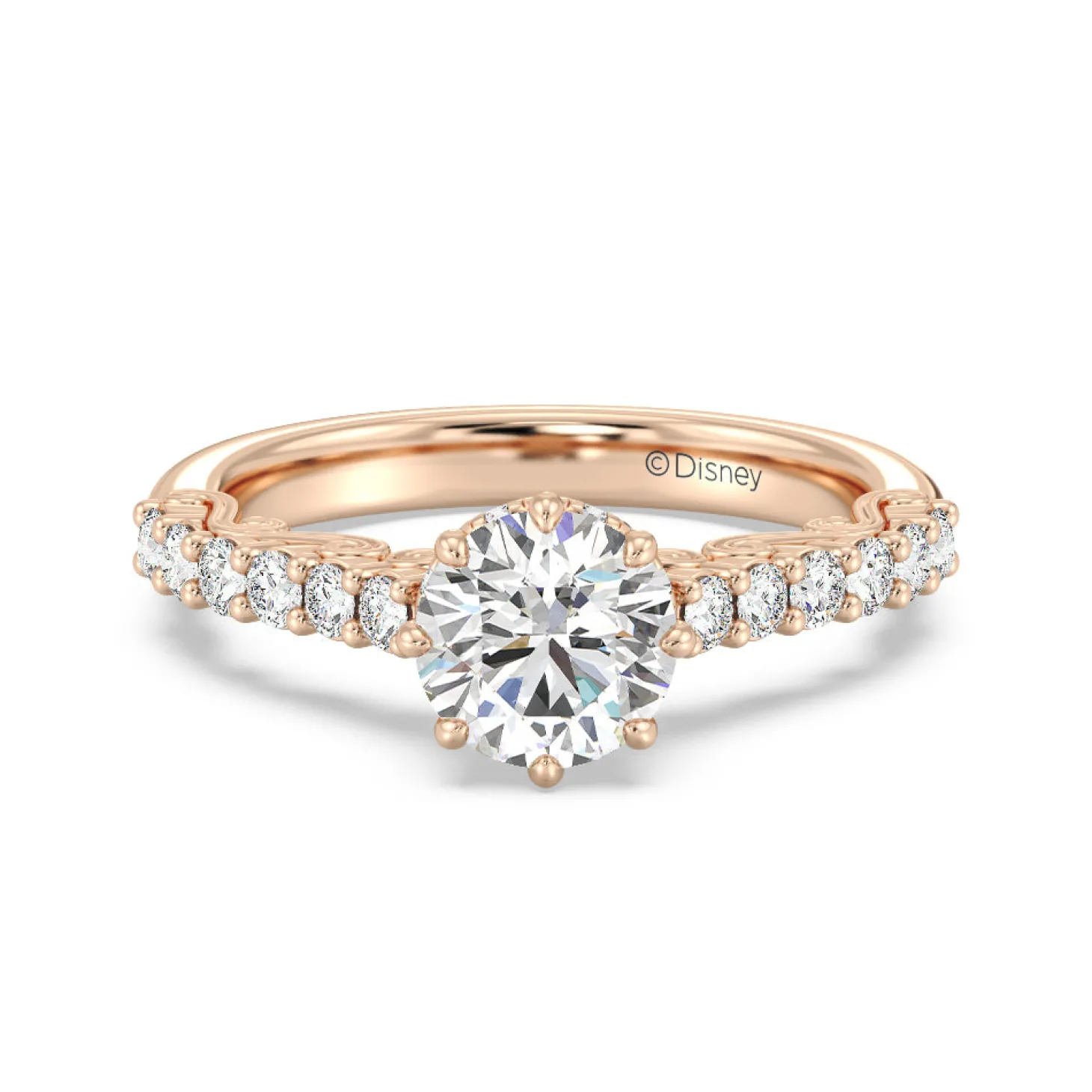 Enchanted Star Lab Grown Diamond 14K Gold Cinderella Filigree Engagement Ring