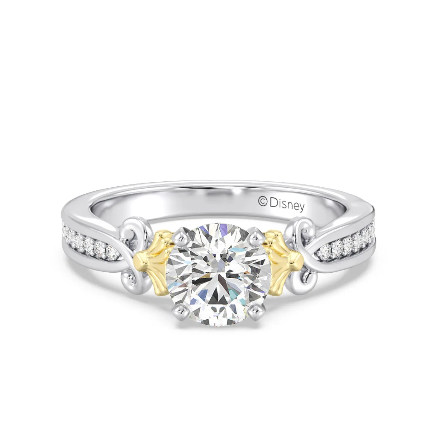 Enchanted Star Lab Grown Diamond 14K Gold Ariel Mermaid Engagement Ring