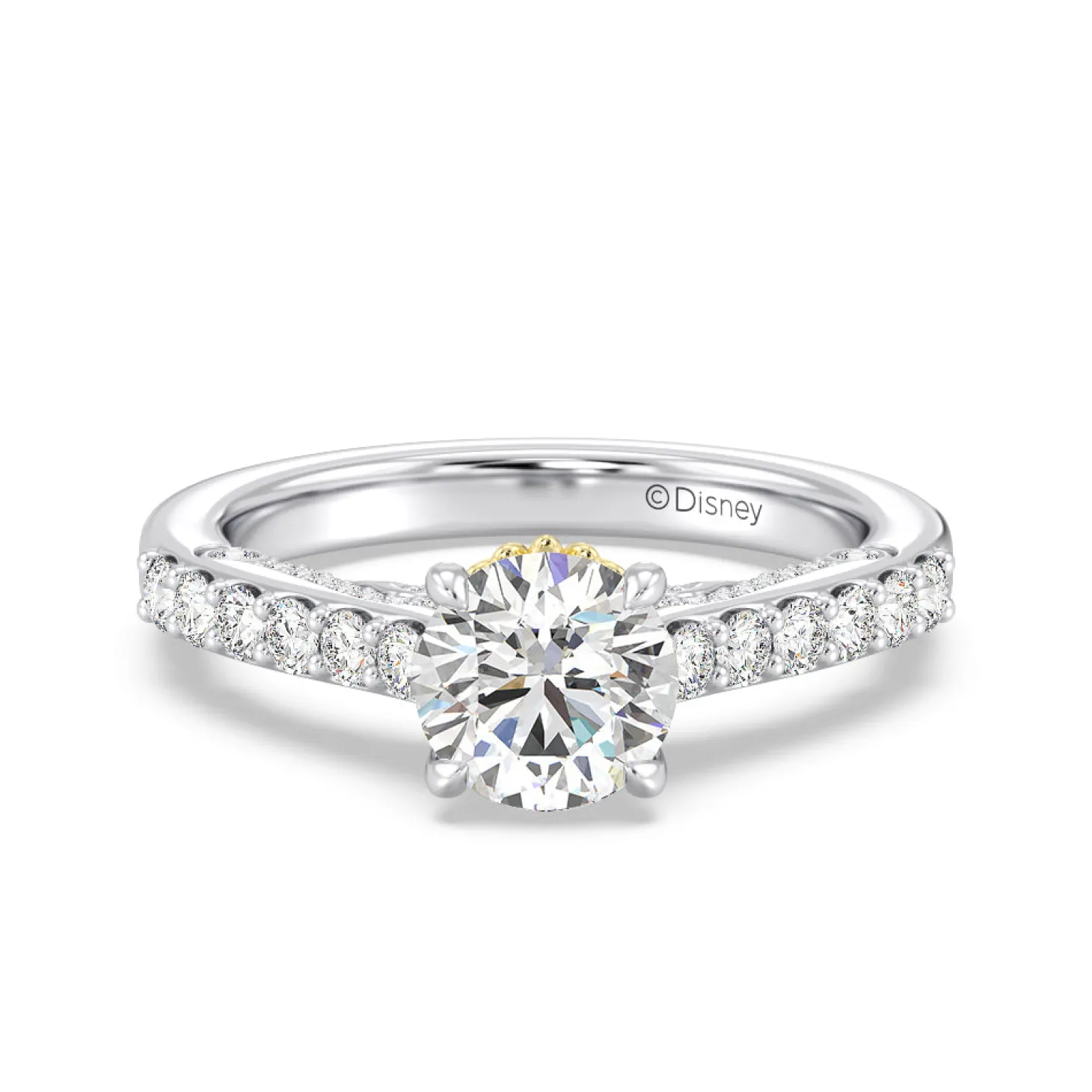 Enchanted Star Lab Grown Diamond 14K Gold Ariel Filigree Engagement Ring