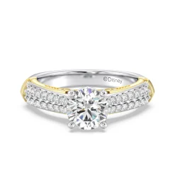 Enchanted Star Lab Grown Diamond 14K Gold Aurora Double Shank Engagement Ring