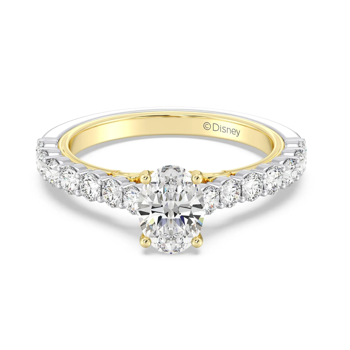 Enchanted Star Lab Grown Diamond 14K Gold Jasmine Arabesque Engagement Ring