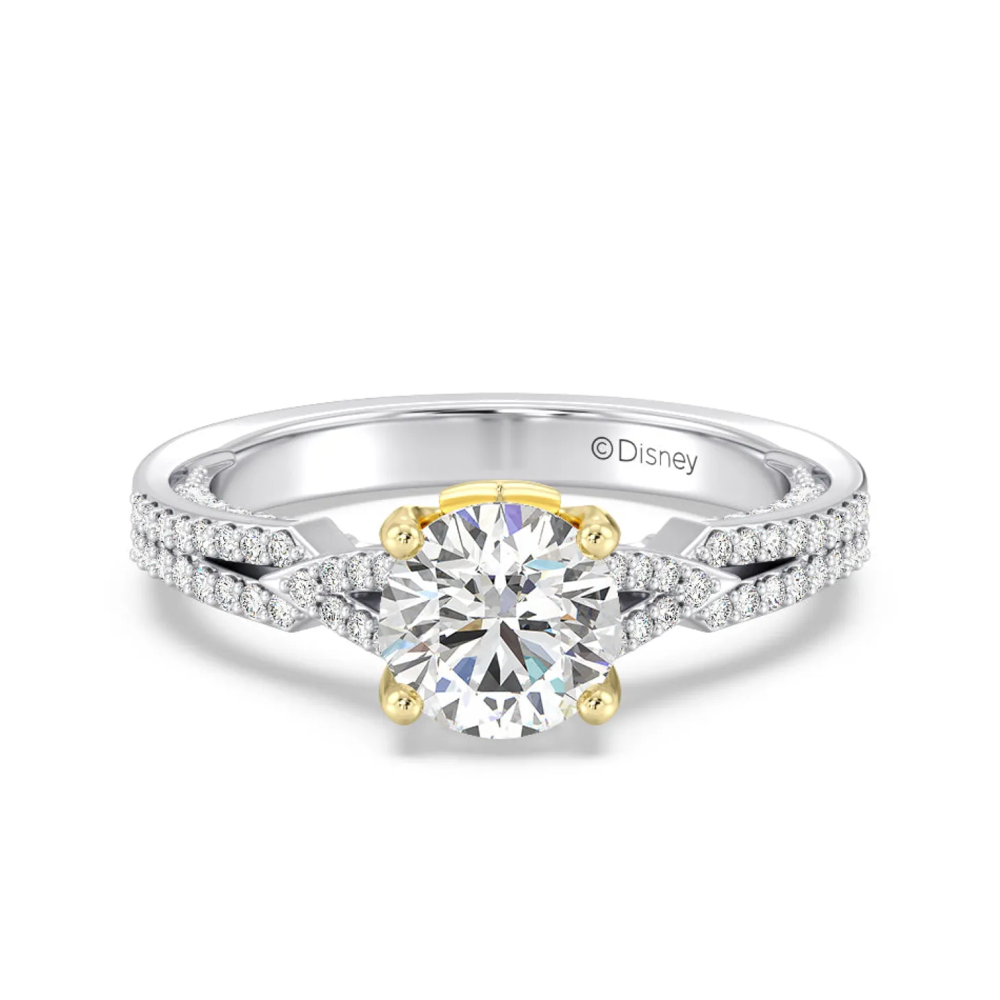 Enchanted Star Lab Grown Diamond 14K Gold Aurora Crown Engagement Ring