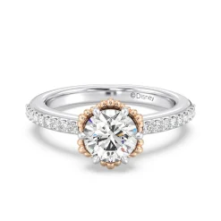 Enchanted Star Lab Grown Diamond 14K Gold Ariel Seashell Basket Engagement Ring