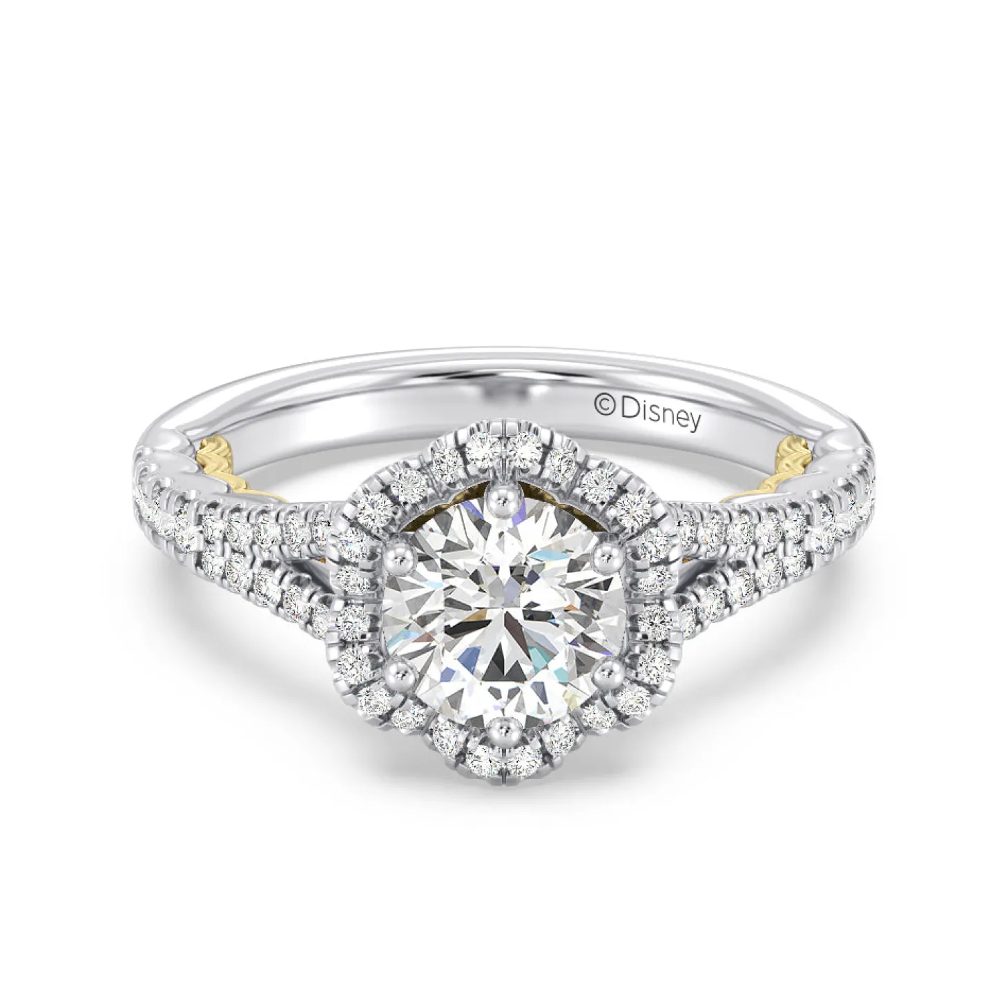 Enchanted Star Lab Grown Diamond 14K Gold Ariel Halo Engagement Ring