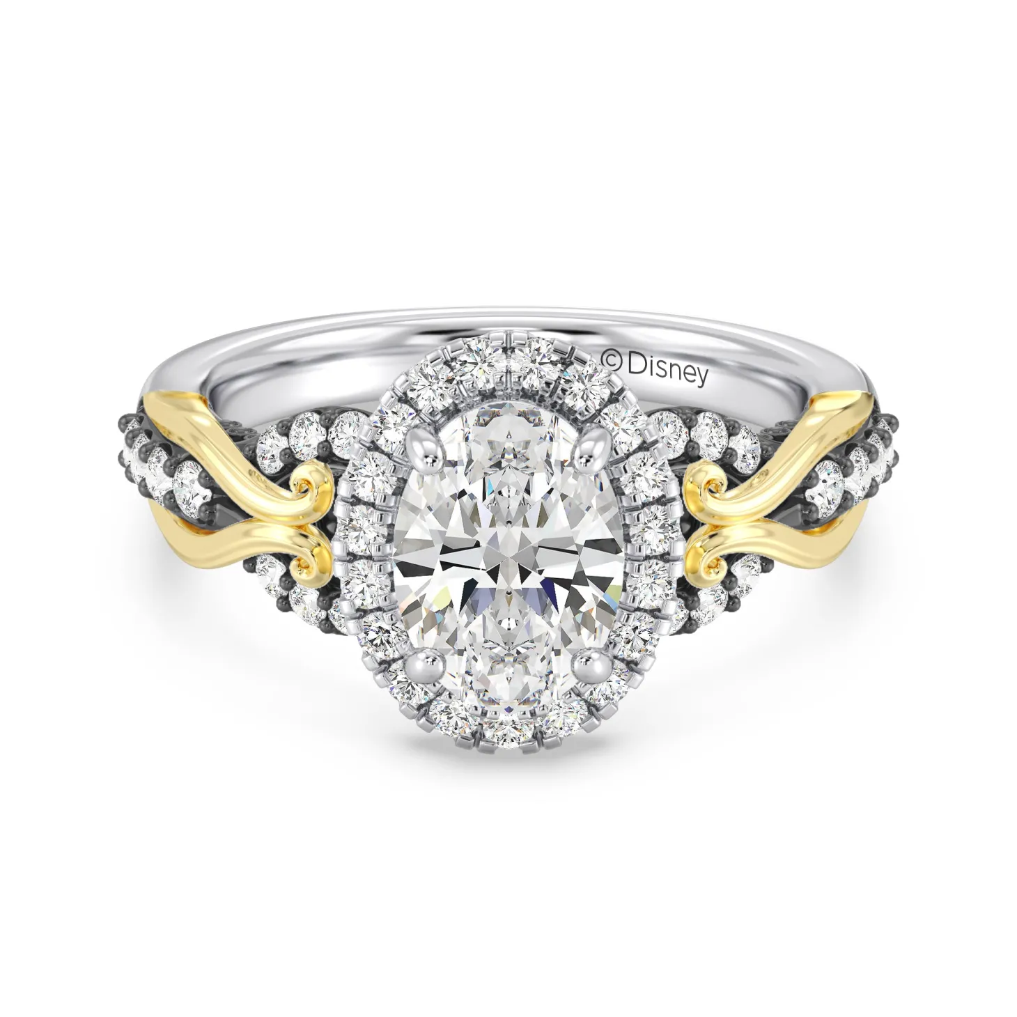 Enchanted Star Lab Grown Diamond 14K Gold Ursula Halo Engagement Ring