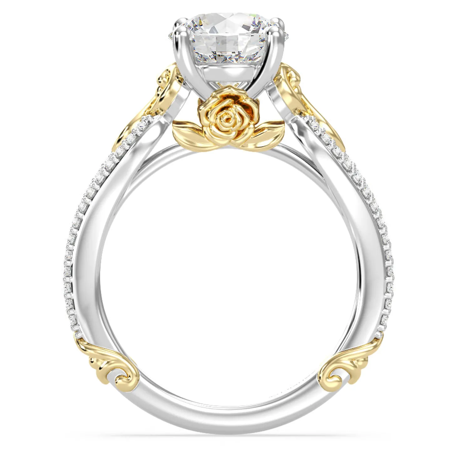Enchanted Star Lab Grown Diamond 14K Gold Belle Vintage Engagement Ring
