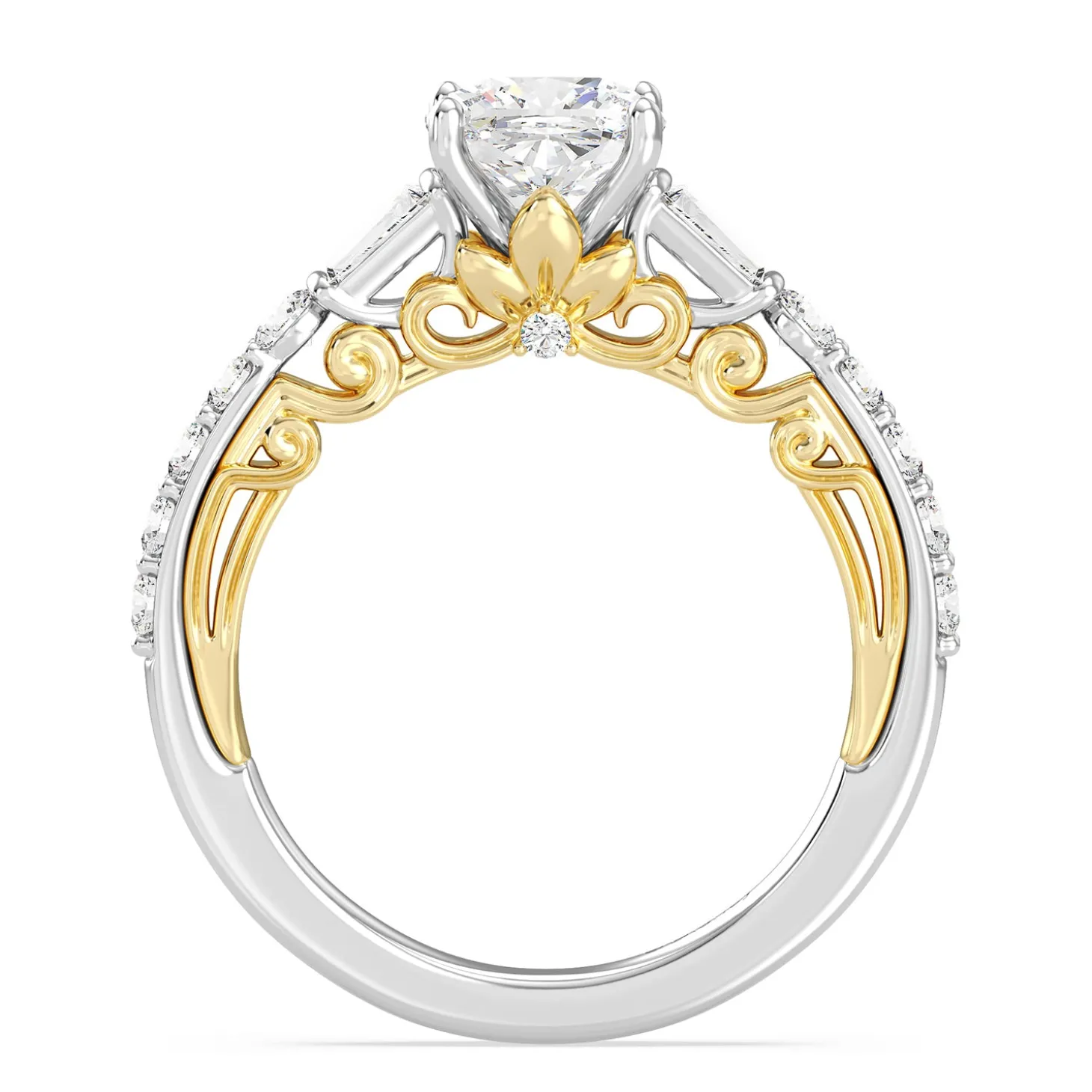 Enchanted Star Lab Grown Diamond 14K Gold Rapunzel Engagement Ring