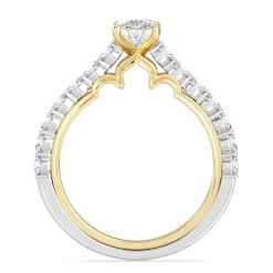Enchanted Star Lab Grown Diamond 14K Gold Jasmine Arabesque Engagement Ring