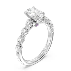 Enchanted Star Lab Grown Diamond 14K Gold Rapunzel Magic Flower Engagement Ring