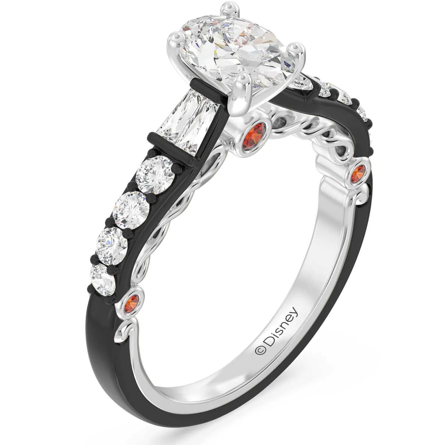Enchanted Star Lab Grown Diamond 14K Gold Evil Queen Engagement Ring