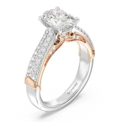 Enchanted Star Lab Grown Diamond 14K Gold Aurora Double Shank Engagement Ring