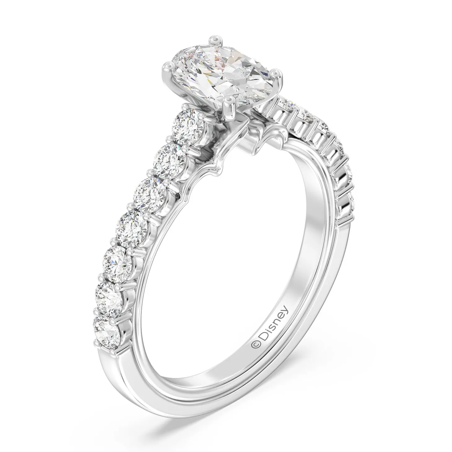 Enchanted Star Lab Grown Diamond 14K Gold Jasmine Arabesque Engagement Ring