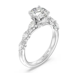 Enchanted Star Lab Grown Diamond 14K Gold Ariel Seashell Engagement Ring