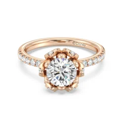 Enchanted Star Lab Grown Diamond 14K Gold Tiana Water Lily Engagement Ring