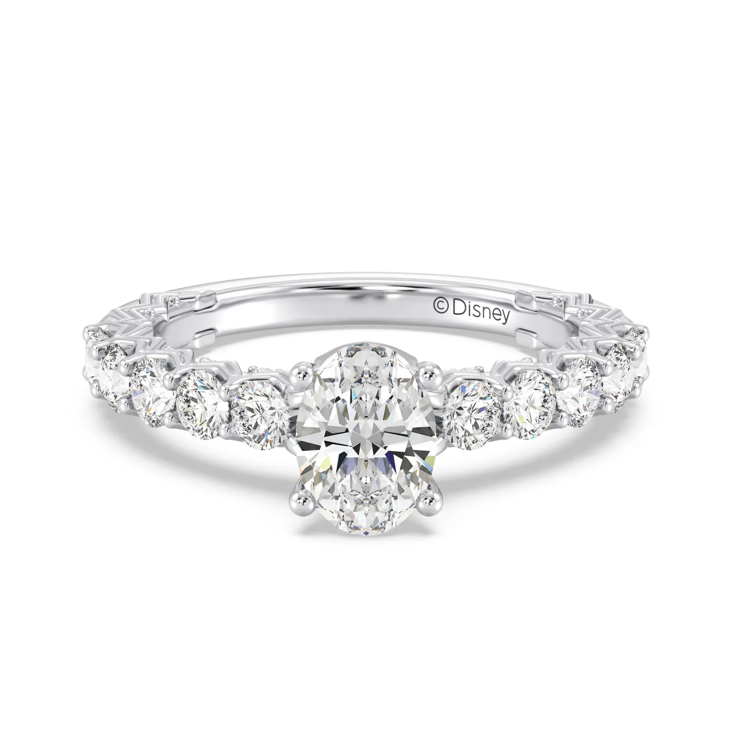 Enchanted Star Lab Grown Diamond 14K Gold Sleeping Beauty 65th Anniversary Celebration Aurora Engagement Ring