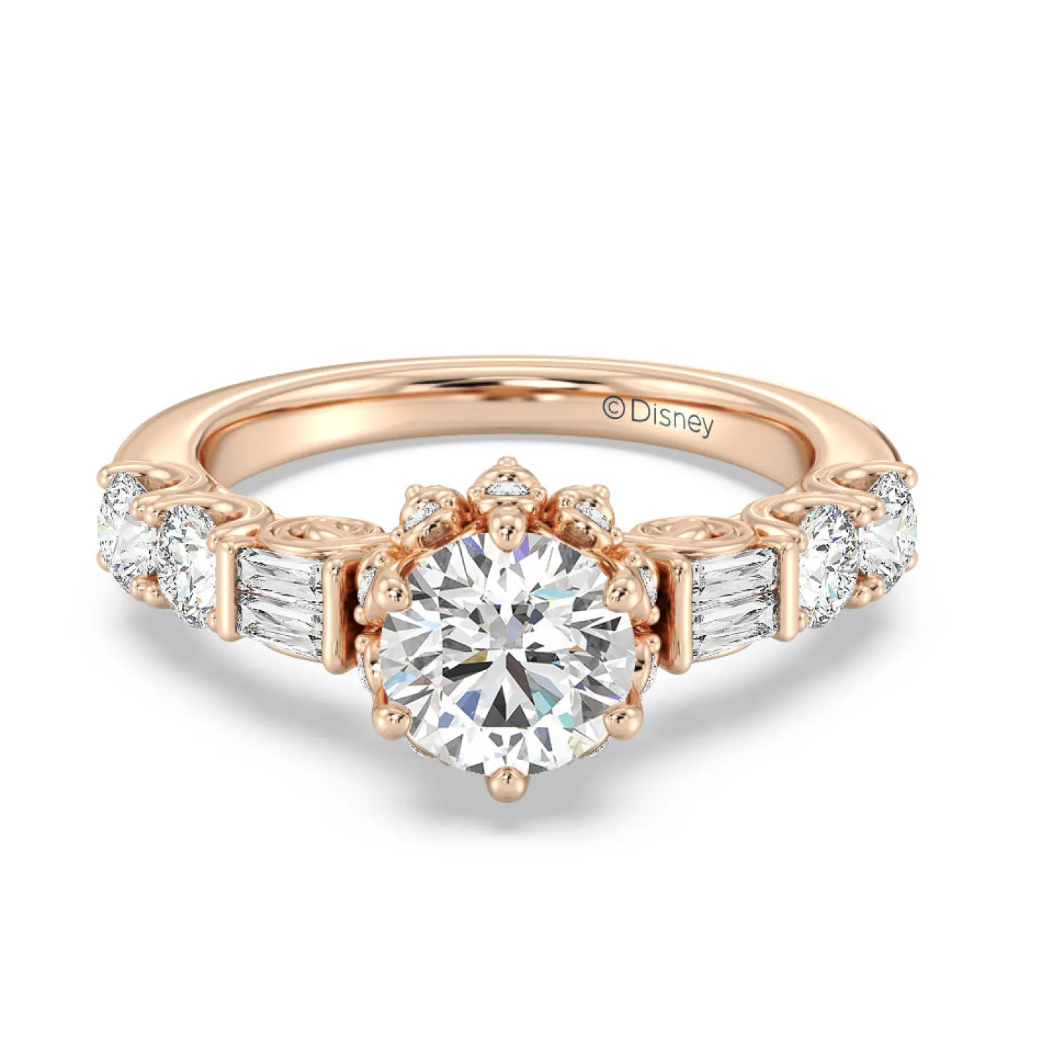 Enchanted Star Lab Grown Diamond 14K Gold Cinderella Engagement Ring
