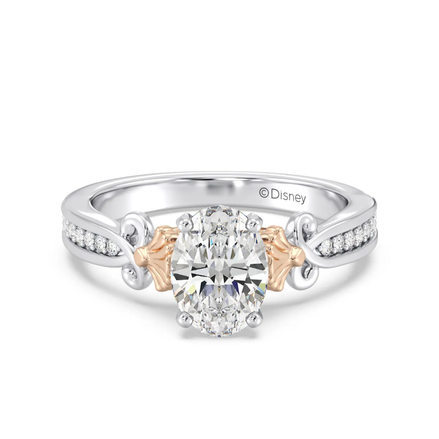 Enchanted Star Lab Grown Diamond 14K Gold Ariel Mermaid Engagement Ring