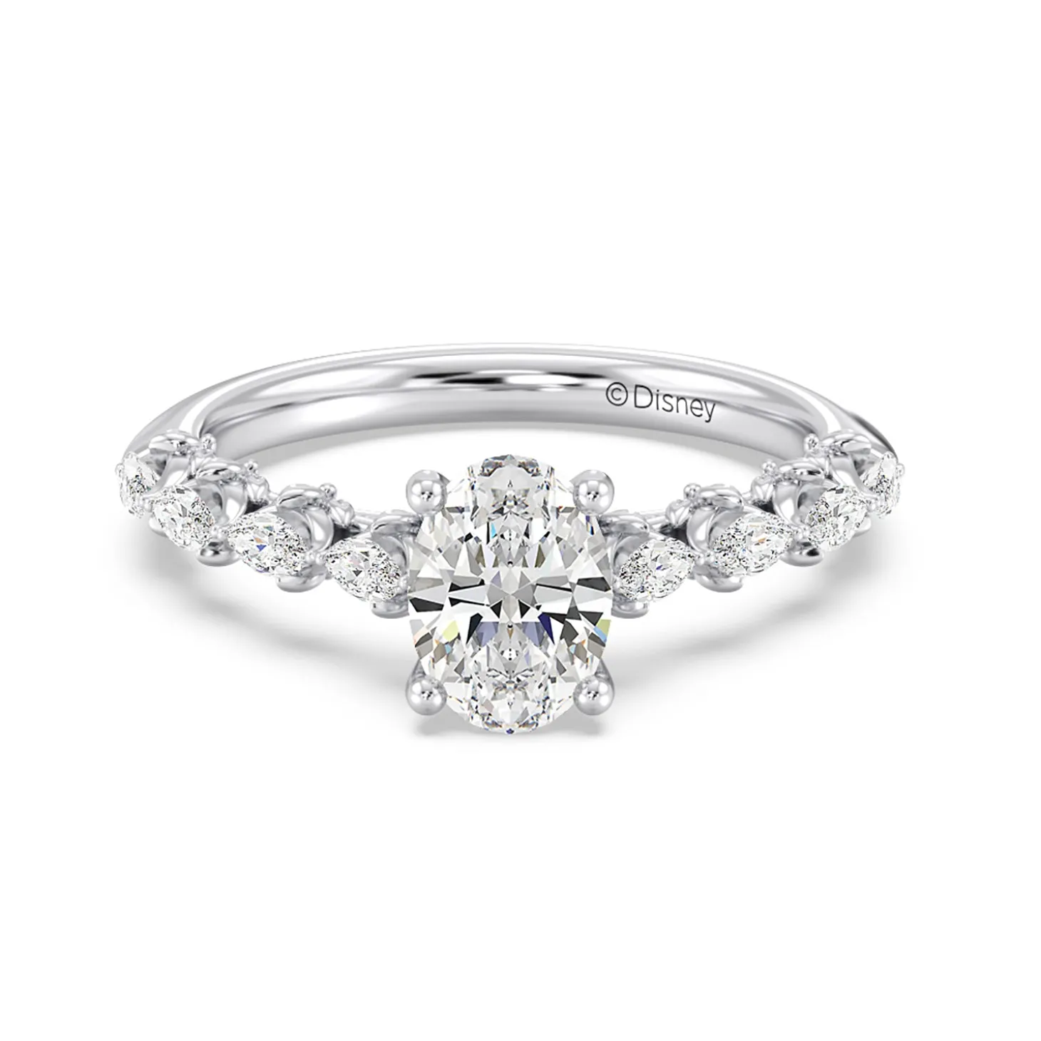 Enchanted Star Lab Grown Diamond 14K Gold Rapunzel Magic Flower Engagement Ring