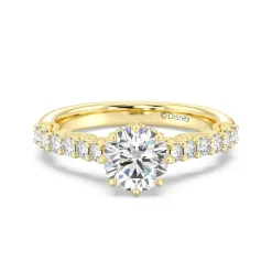Enchanted Star Lab Grown Diamond 14K Gold Cinderella Filigree Engagement Ring