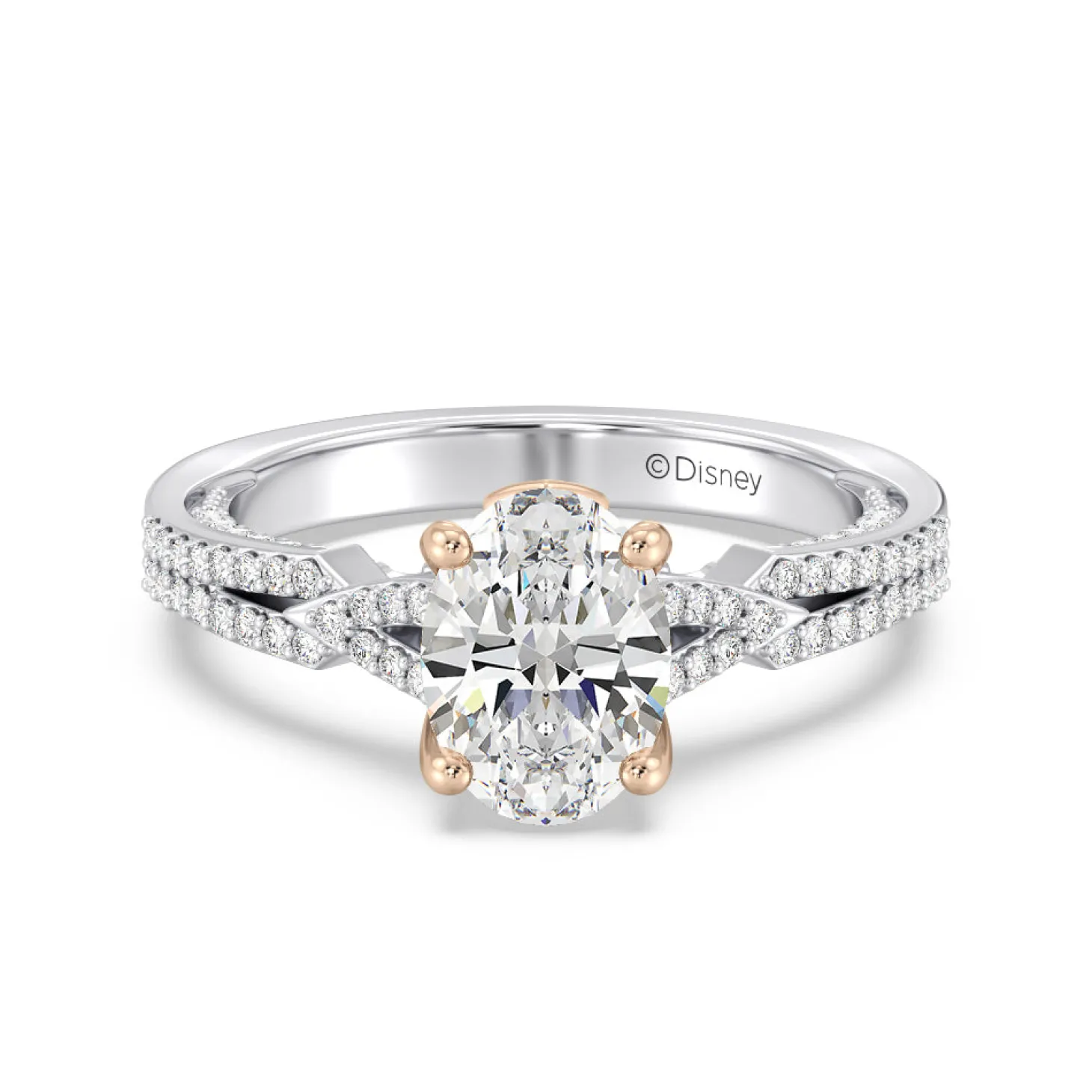 Enchanted Star Lab Grown Diamond 14K Gold Aurora Crown Engagement Ring