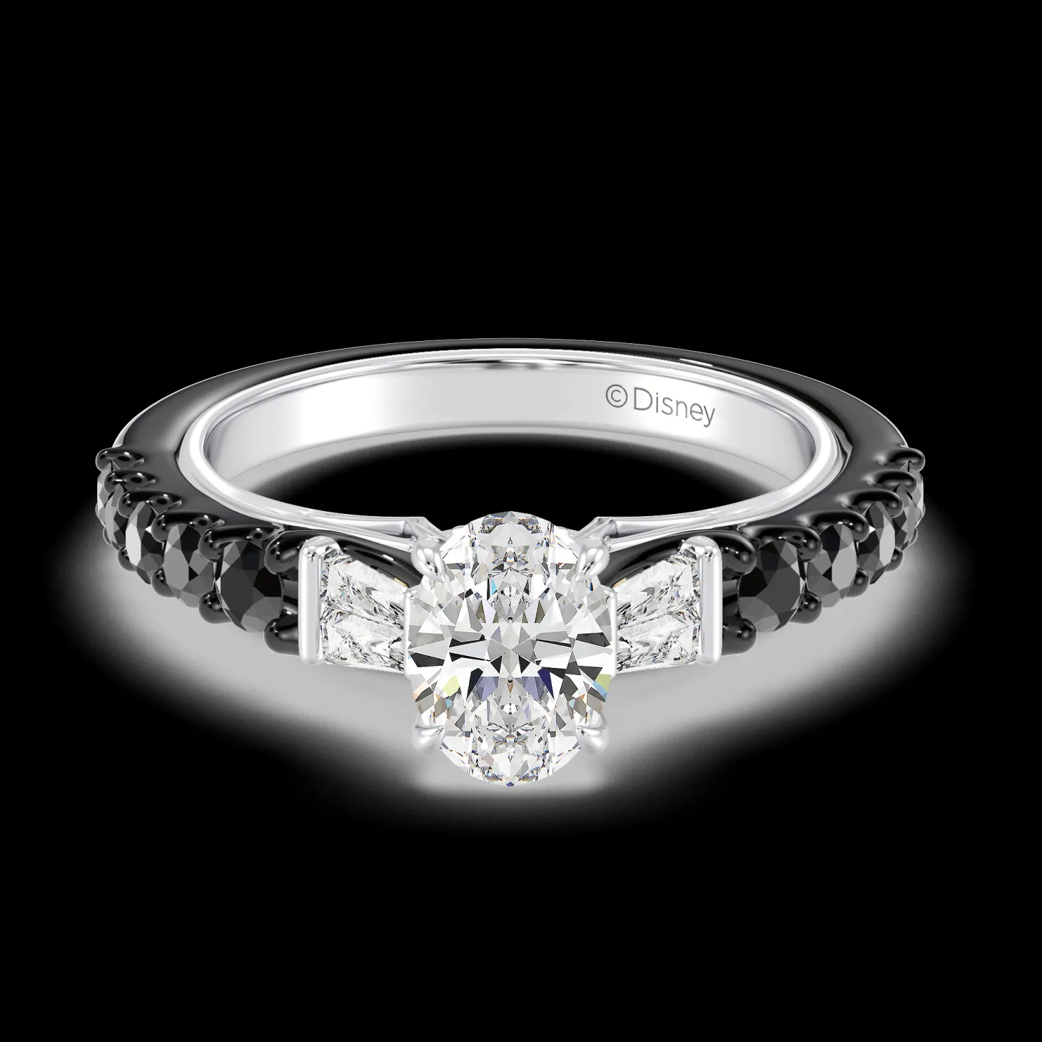 Enchanted Star Lab Grown Diamond 14K Gold Evil Queen Two Tone Engagement Ring