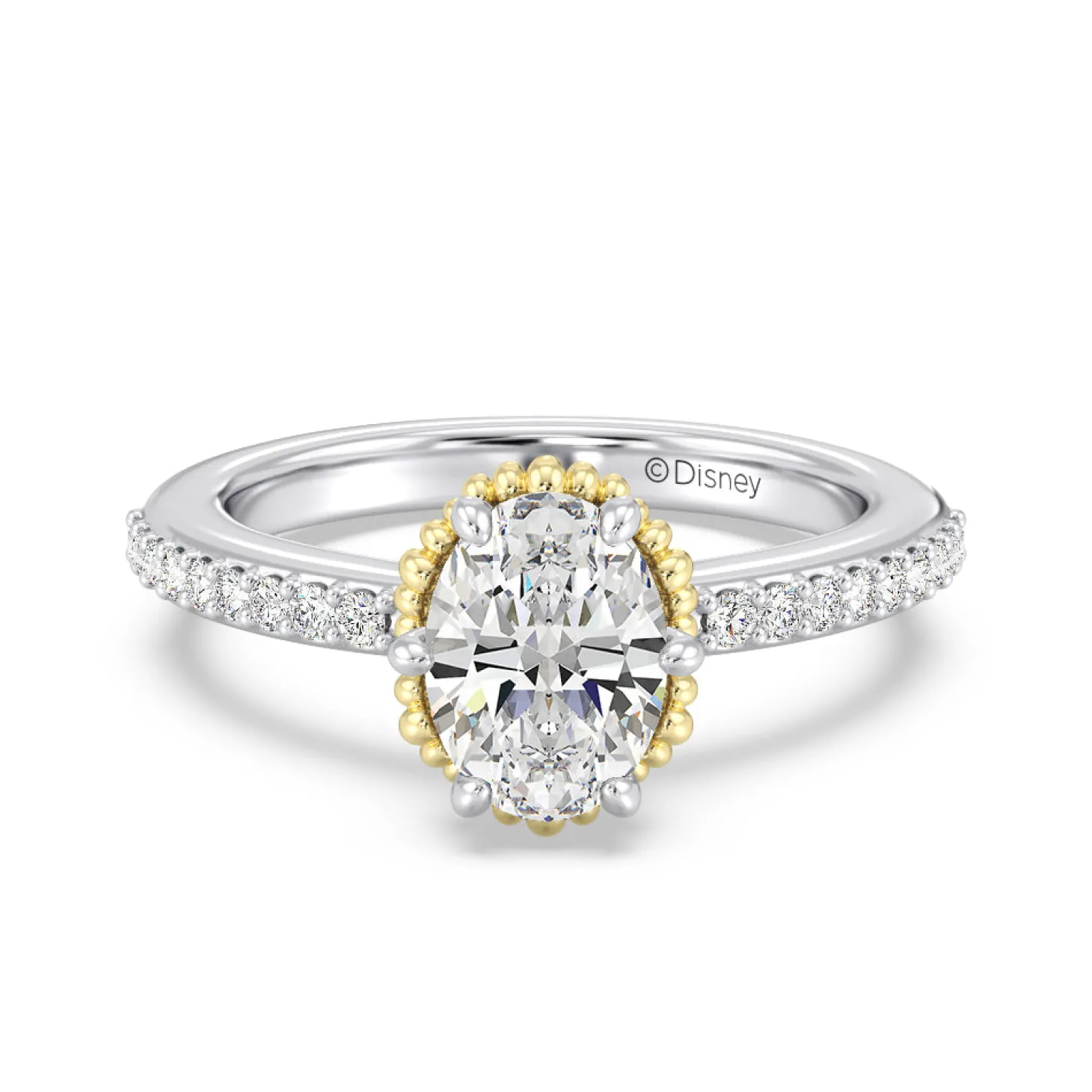 Enchanted Star Lab Grown Diamond 14K Gold Ariel Seashell Basket Engagement Ring