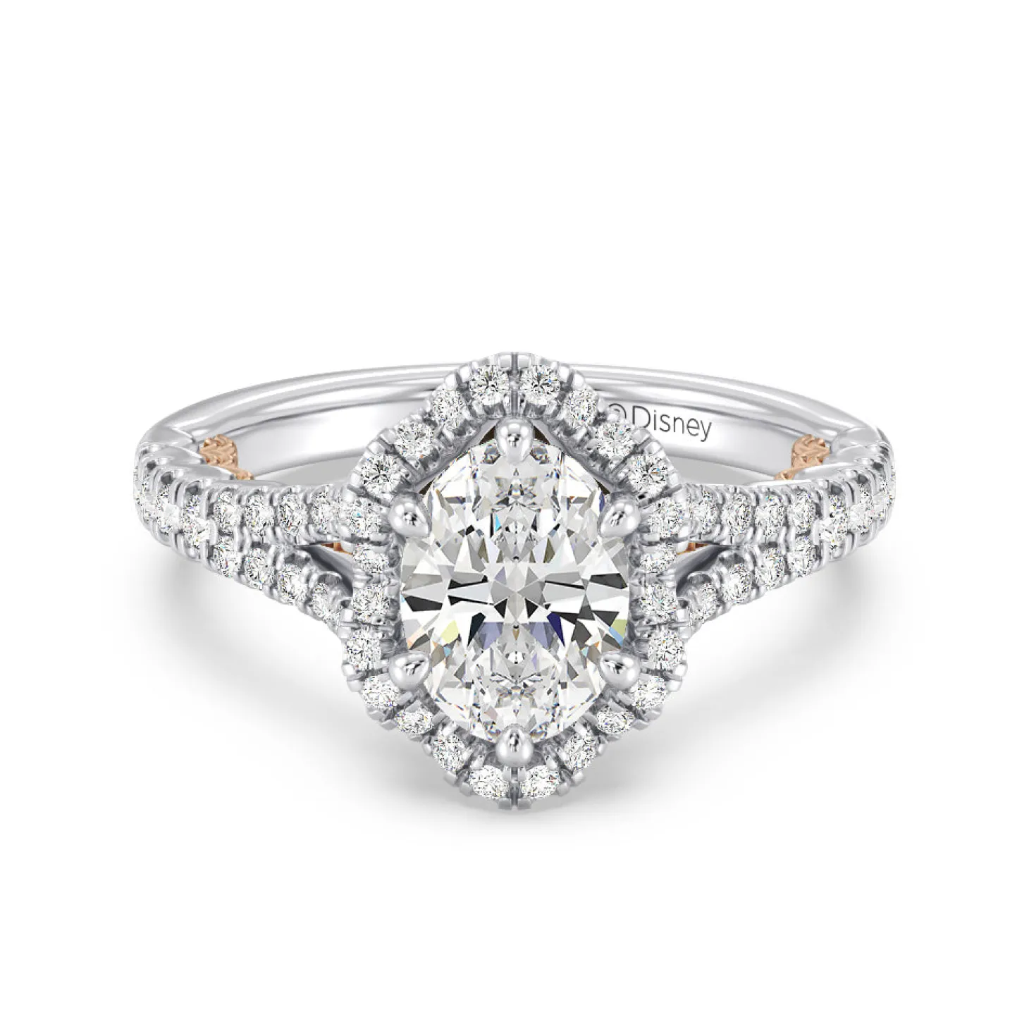 Enchanted Star Lab Grown Diamond 14K Gold Ariel Halo Engagement Ring