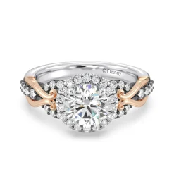 Enchanted Star Lab Grown Diamond 14K Gold Ursula Halo Engagement Ring