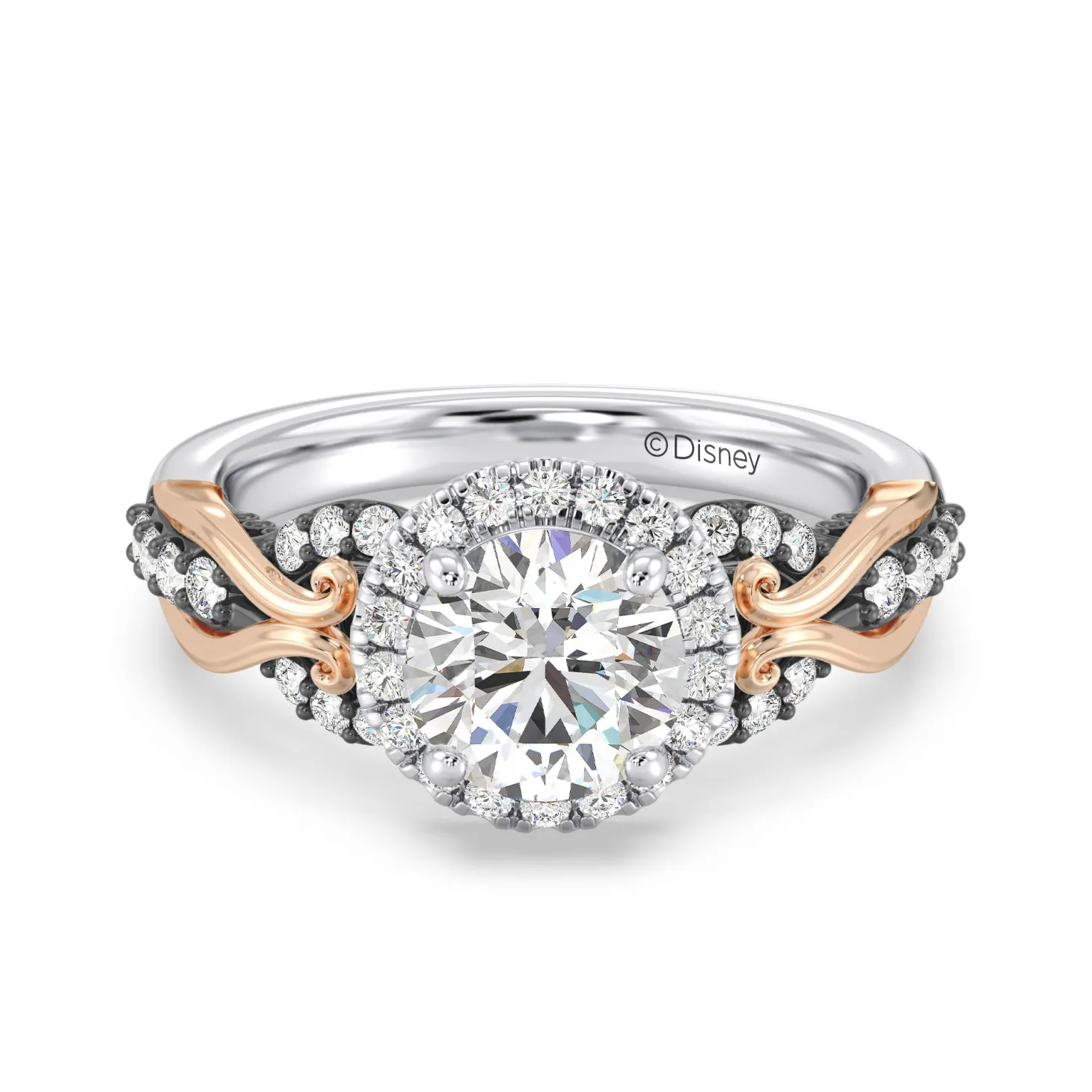 Enchanted Star Lab Grown Diamond 14K Gold Ursula Halo Engagement Ring