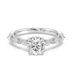 Enchanted Star Lab Grown Diamond 14K Gold Ariel Seashell Engagement Ring